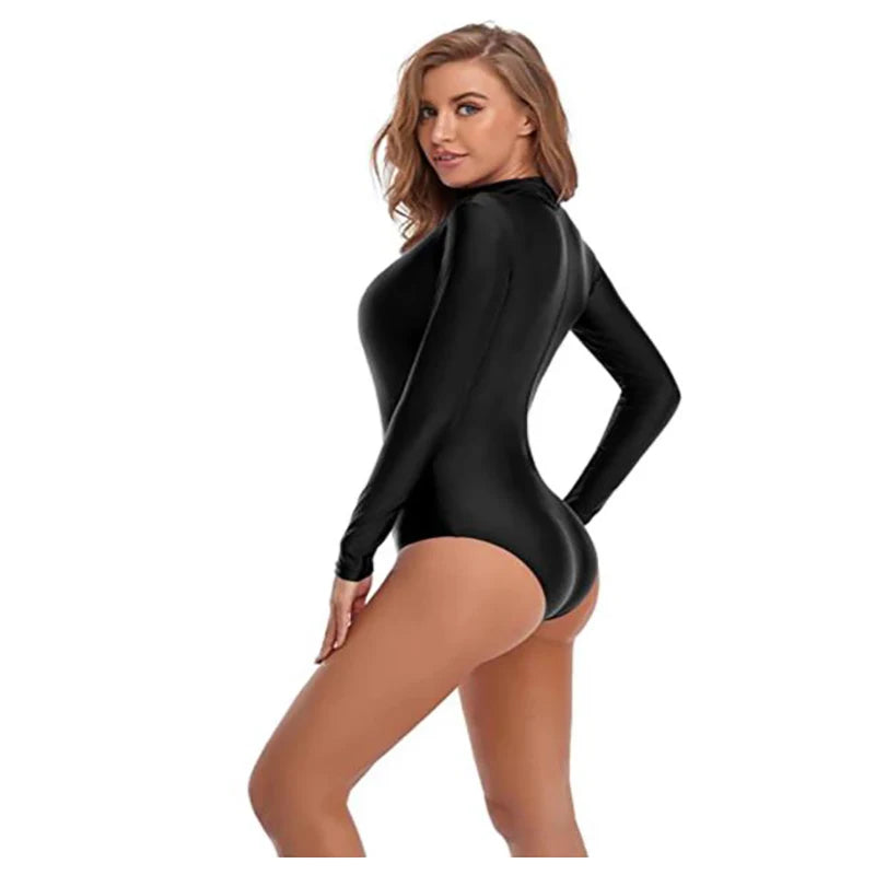 Speerise Frauen Langarm Klassische Trikot Rollkragen Ballett Dancewear Spandex Body Gymnastik Kostüme Unitard боди женское