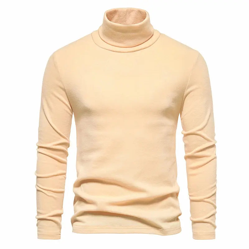 Herbst Winter Roll kragen pullover Männer Marke Pullover Mode Slim Fit Strick pullover Herren einfarbig Roll kragen pullover Mann