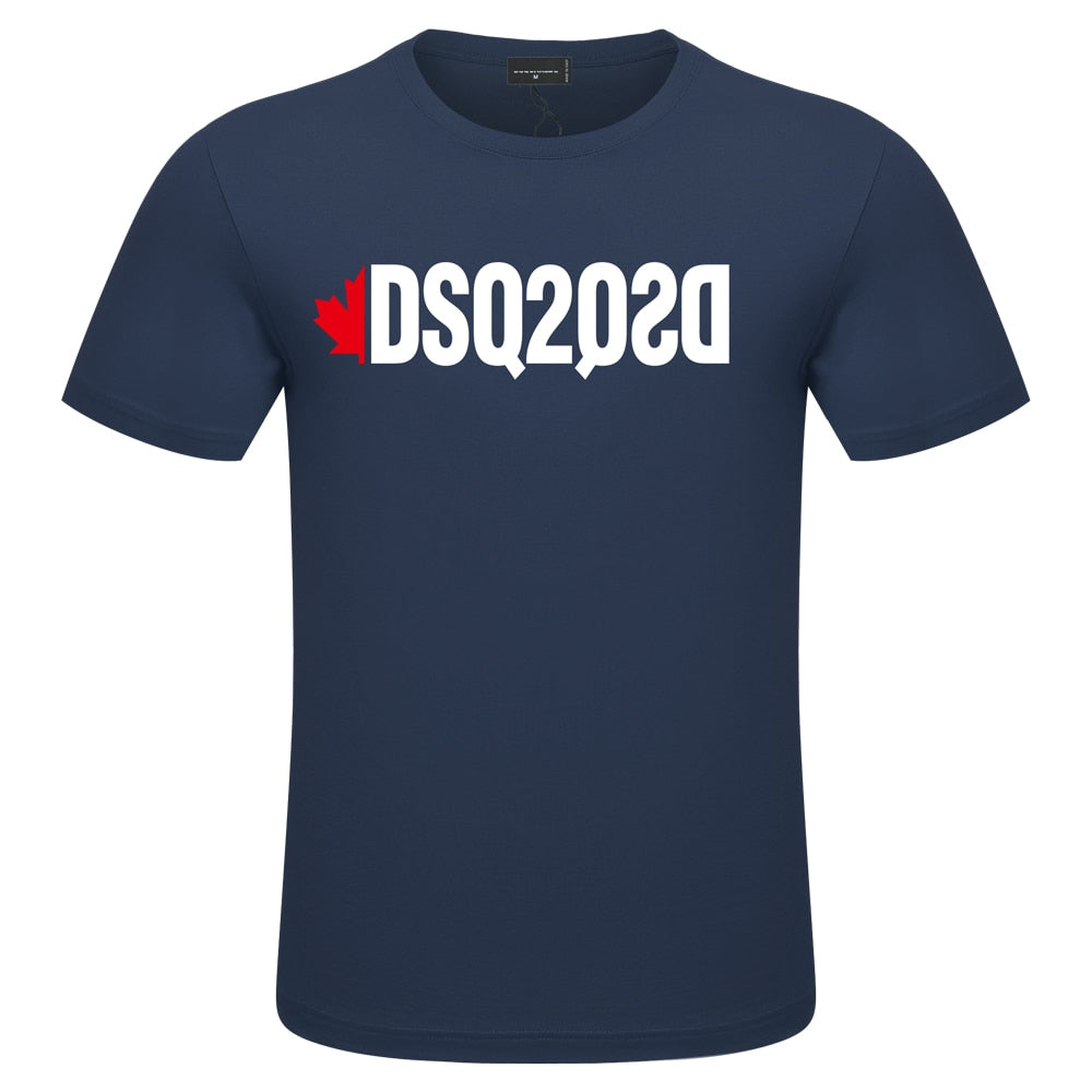dsq2 brand cotton DSQ2 letter style Men's and Women's T-shirt casual O-Neck T-shirt short sleeve tees T-shirt for men