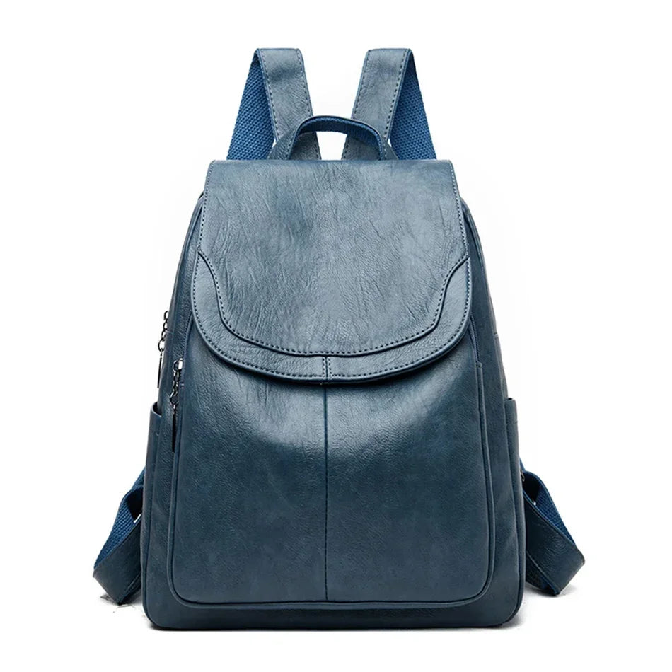 Echte Frauen Leder Rucksack Mode weibliche Umhängetasche Sack a dos Damen Rucksack Mochi las Schult aschen für Teenager-Mädchen 2024