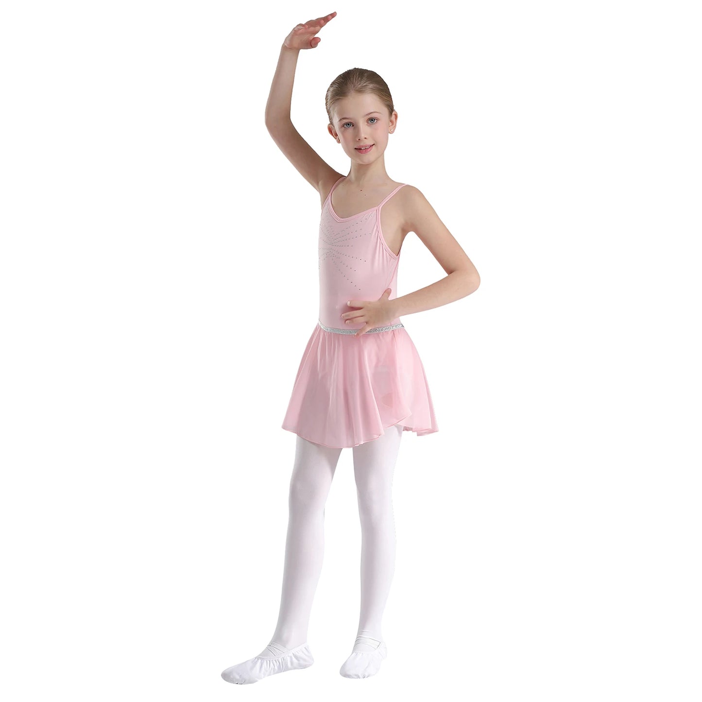 Kinder Mädchen funkelnden Ballett Tanz kleid Gymnastik Rocked Trikot Ballsaal Tanz Performance Kostüm Ballerina Dance wear