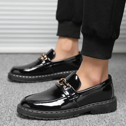 Mode Männer lässig Lederschuhe neue Ein-Schritt-Lederschuhe Männer Low Key einfache Mode Student Lederschuhe