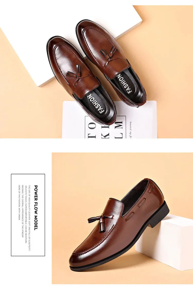 Designer-Stil Kleider schuhe für Männer brandneue Business-Freizeit schuhe Slip on Lederschuhe plus Größe für Männer Hochzeits feier Schuhe