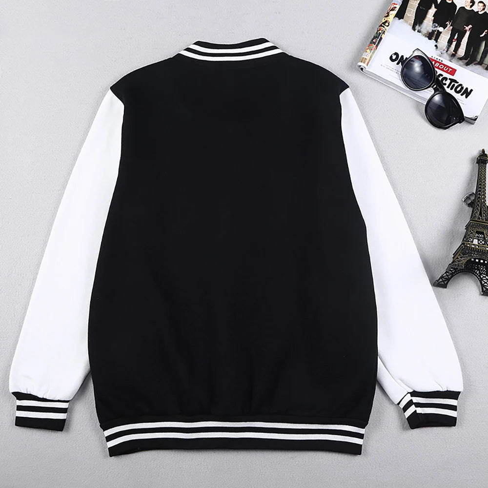 Brooklyn is a famous city in the United States Printing men Jacket Harajuku Fleece Fashion button vintage Oversize Streetwear