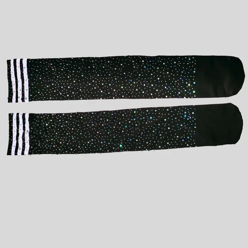 Sexy Strass Lingeri Lange Socke Frauen Lange Socke Oberschenkel Hoch Über Den Knie Strümpfe sexy Lolita Damen Mädchen Warme Knie Socken