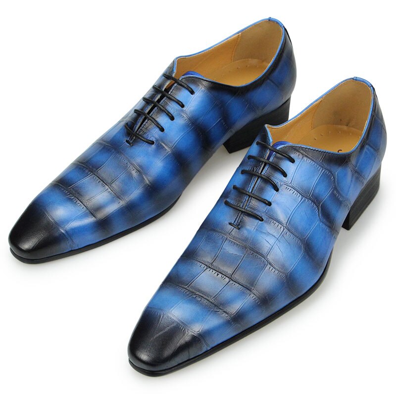 New Fashion Leather Shoes Men&#39;s Casual Leather Business Dress Shoes British Leather Pointed Toe Groom Trend Wedding Men&#39;s Shoes