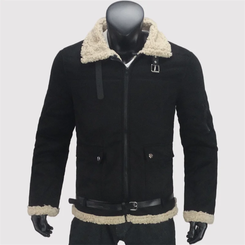 Winter Kalte Herrenjacke Reißverschluss Fleece Warme Mäntel Straße Winddicht Lässige Herrenbekleidung Oberbekleidung Reversjacken S-5XL