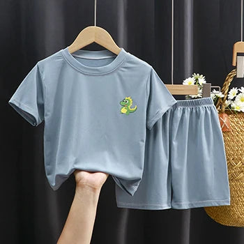 Sommer Kinder Jungen Mädchen Kleidung setzt Cartoon Kinder Pyjama Baby Nachtwäsche Anzüge Mädchen lässig zu Hause Kleidung Jungen Lounge wear