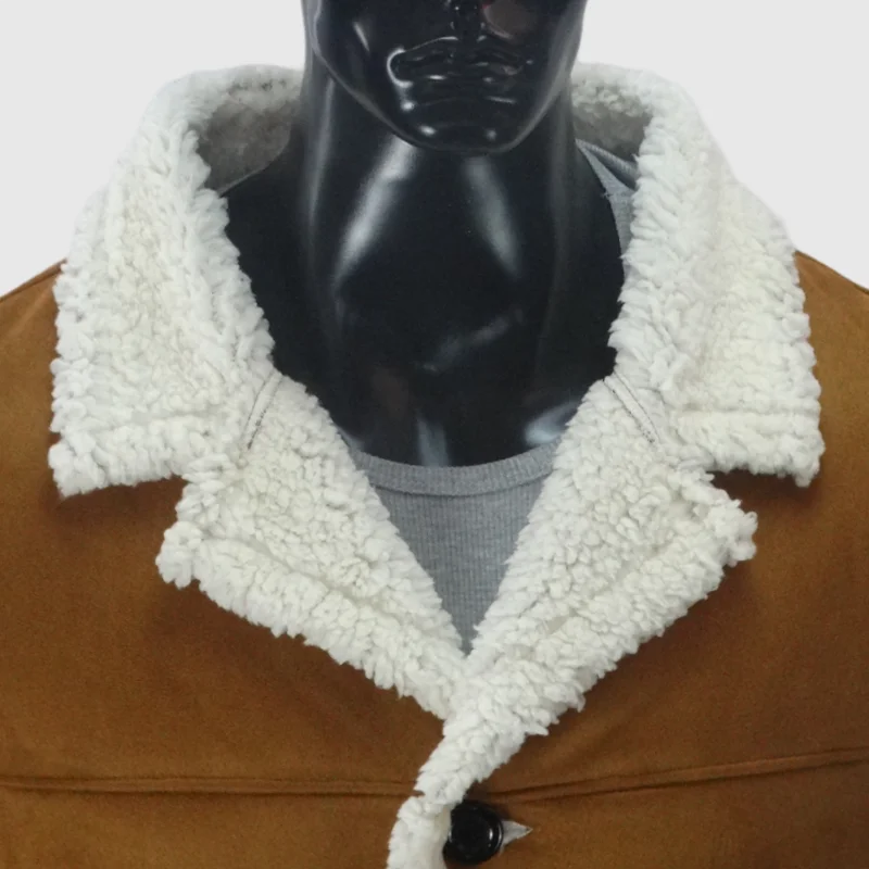 Verdickte männer Fleece Jacke Winter Warme Mantel Künstliche Wolle Casual Oberbekleidung Gedreht Pelz Kragen Große Größe Männliche Kleidung S-5XL