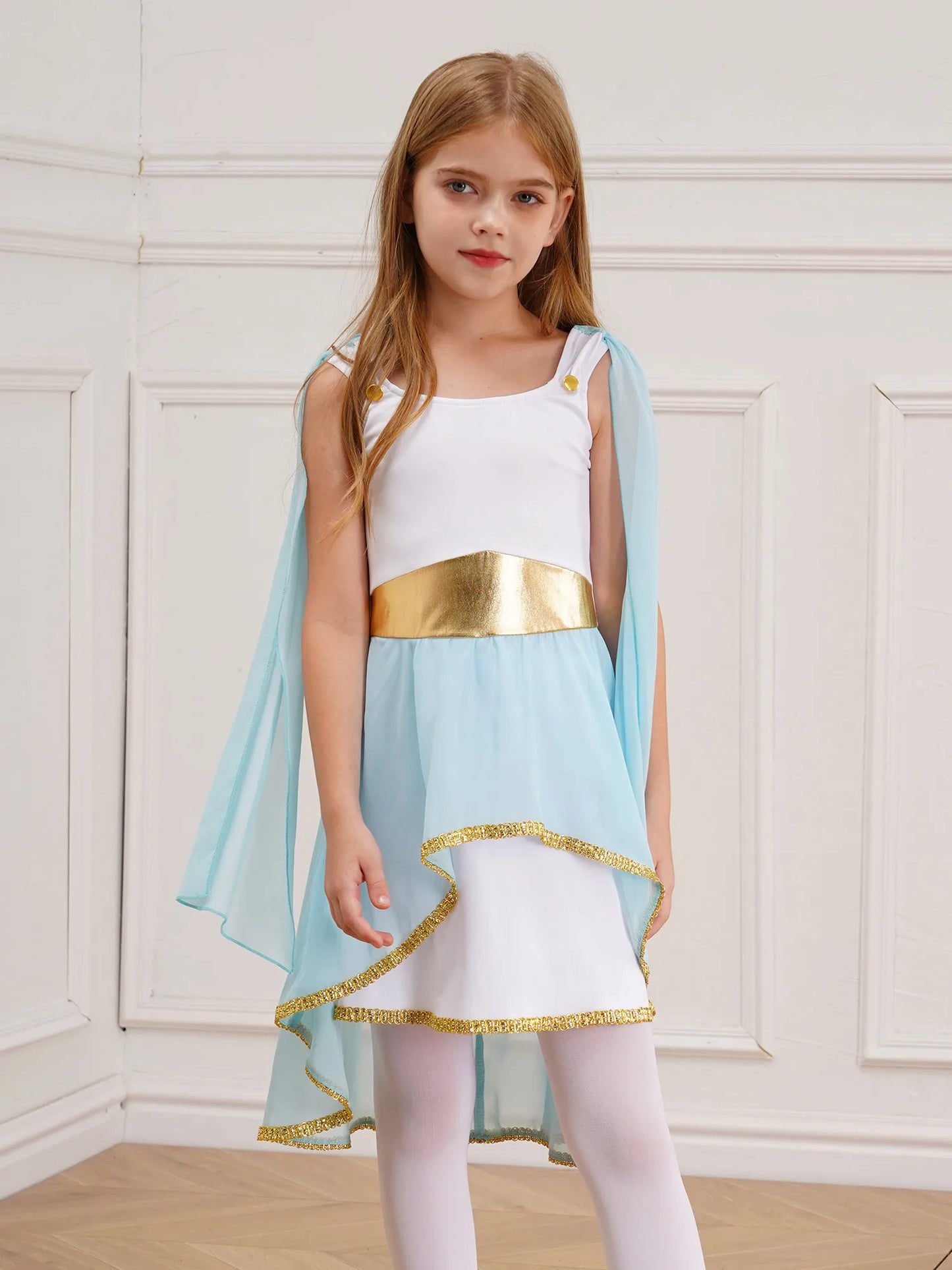 Kinder Mädchen griechischen Toga Kostüm alten Griechenland Mythos Philosoph Rom Adel Cosplay Kleider Halloween Gott Rollenspiel verkleiden