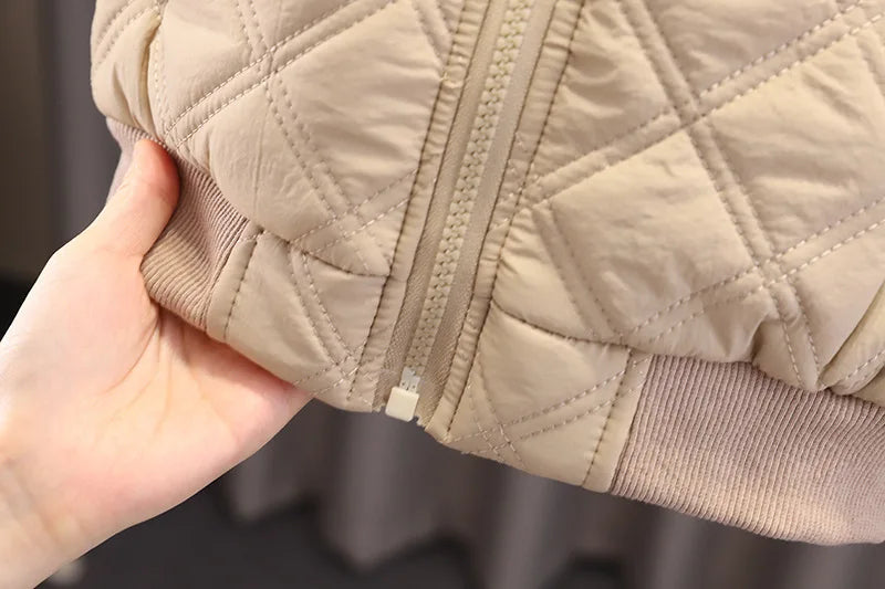 Herbst Winter Baby Jungen Kleidung setzt Kinder Baumwolle gepolsterte Reiß verschluss Mantel Hose 2 Stück Outfits 1 2 3 4 Jahre Kinder Trainings anzug Anzüge