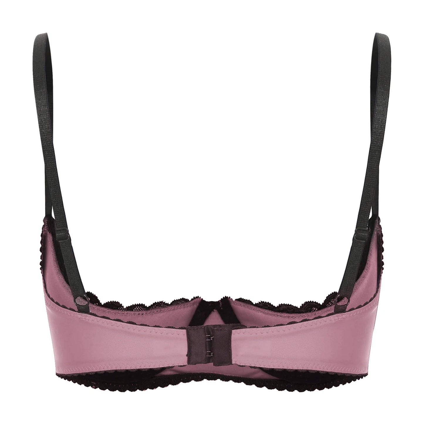 Damen sexy bestickte Spitze Demi Cup BHs Balcon ette ungefüttert unter verdrahtet Regal BH Bra lette Push-up Bandeau Unterwäsche