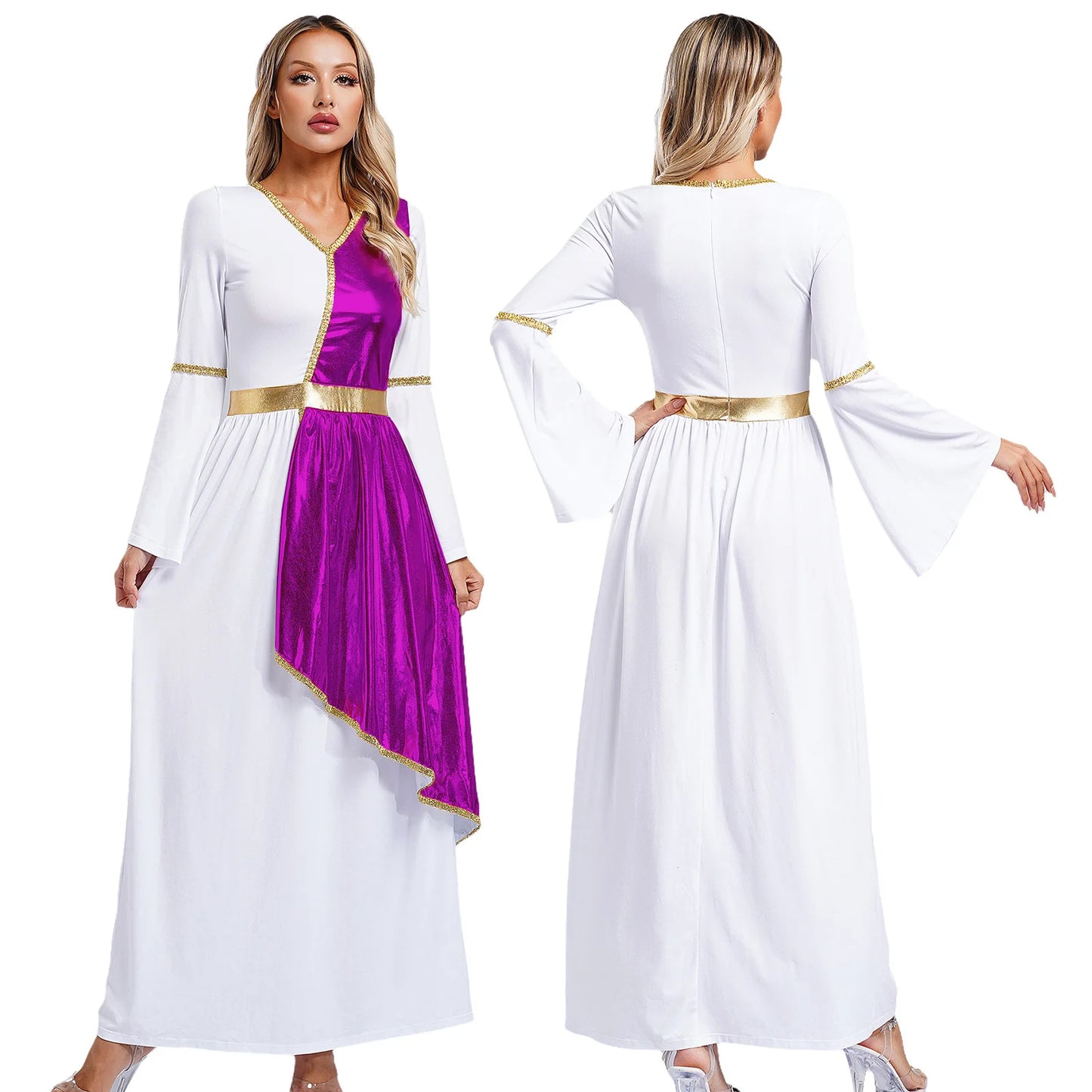 Frauen Toga Kostüm alten griechischen Gott römische Prinzessin Kleider Robe Mythos Philosoph Adel Halloween Cosplay verkleiden