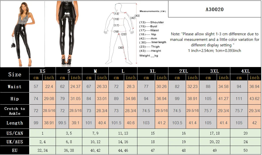 Frauen glänzende pu Leder weiß PVC-Hose schlanke 4xl sexy Leggings Latex dehnbare hohe Taille Bodycon Hose Sommer dünne Hose