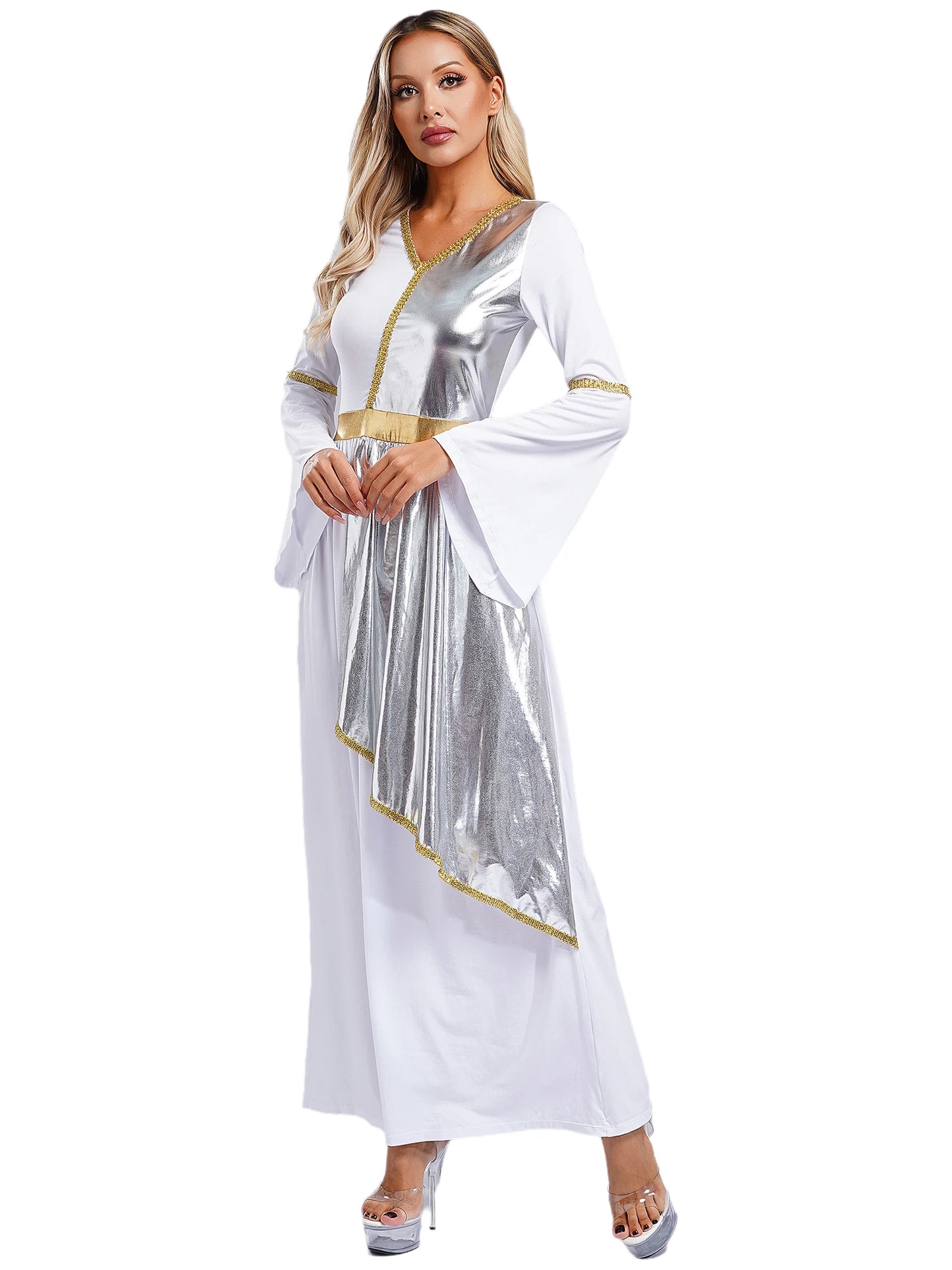 Frauen Toga Kostüm alten griechischen Gott römische Prinzessin Kleider Robe Mythos Philosoph Adel Halloween Cosplay verkleiden