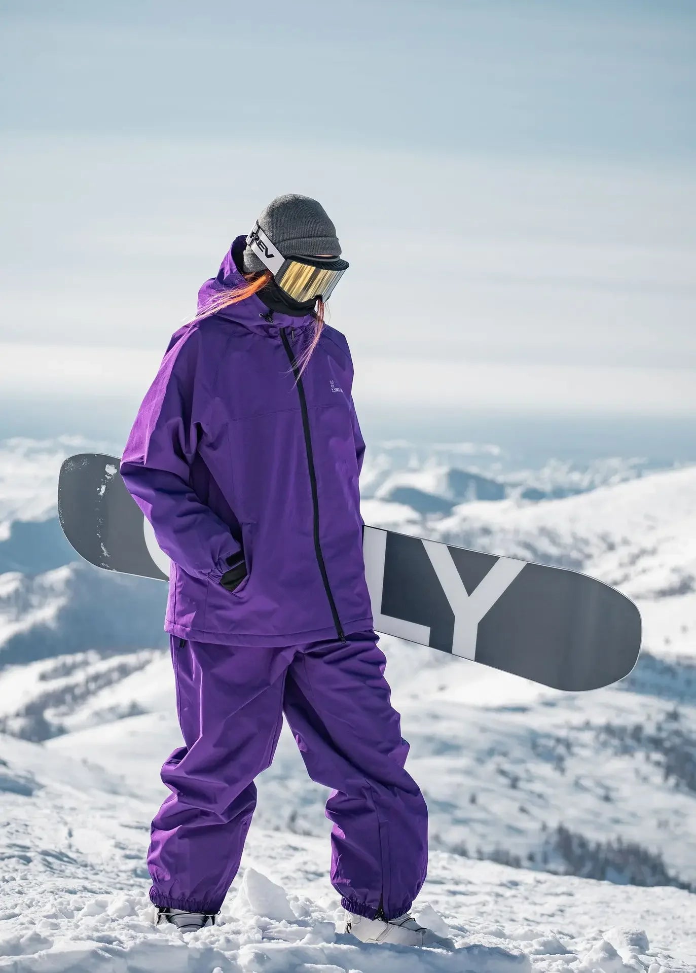 2024 Winter übergroße Frau Ski anzug Set Frauen Snowboard Set weibliche Outdoor Schnee anzug wasserdichte wind dichte Ski jacke Set