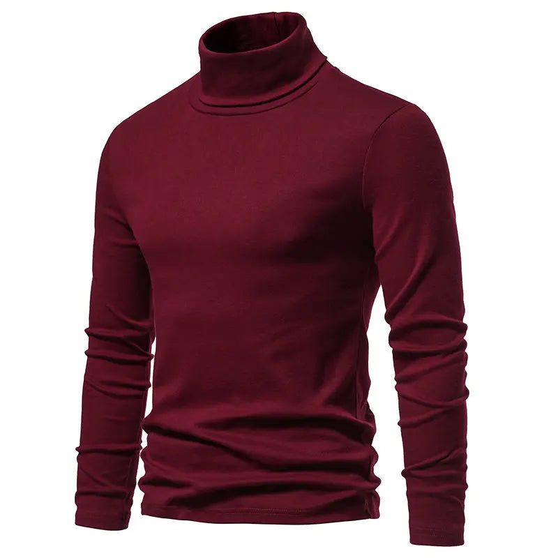 Herbst Winter Roll kragen pullover Männer Marke Pullover Mode Slim Fit Strick pullover Herren einfarbig Roll kragen pullover Mann