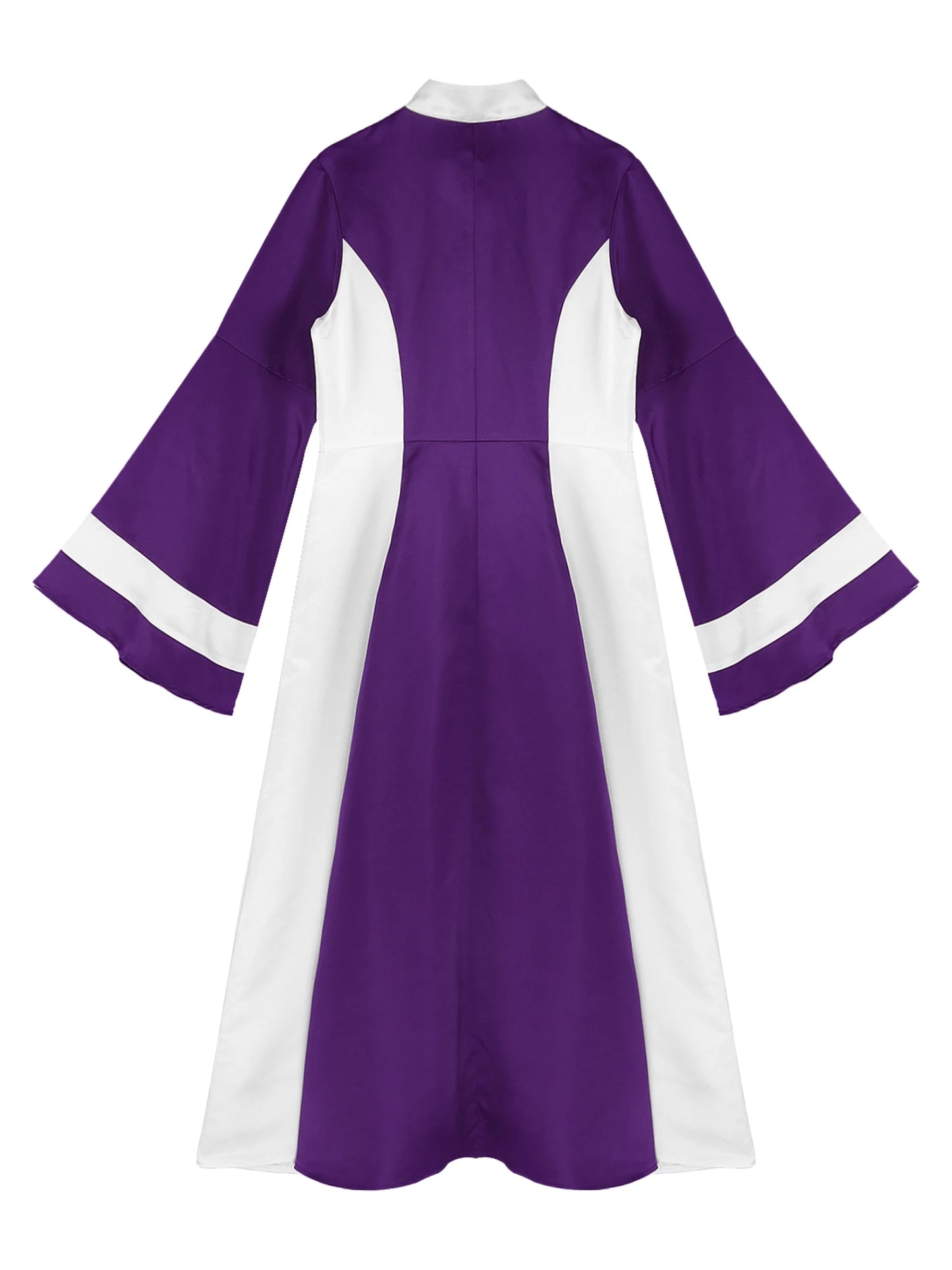 Mittelalterliches Klerus-Kleid für Damen, lange ausgestellte Ärmel, elegante Kirchenrobe, Pastor, Chor, christliches Kleid, Halloween-Cosplay-Kostüme