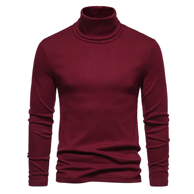 Herbst Winter Roll kragen pullover Männer Marke Pullover Mode Slim Fit Strick pullover Herren einfarbig Roll kragen pullover Mann