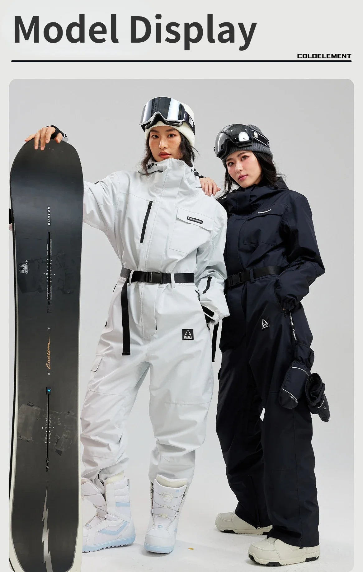 Ski suiten Frauen Männer mit Kapuze einteilige Schnee overalls wasserdicht 2025 Winter Snowboard Suiten wind dichte Ski overalls im Freien