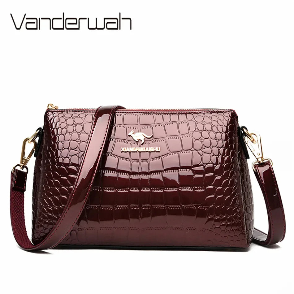 3-lagige Trennwand Frauen Tasche Weiches Leder Luxus Handtaschen Frauen Taschen Designer Damen Schulter Umhängetasche Handtaschen Für Frauen sac