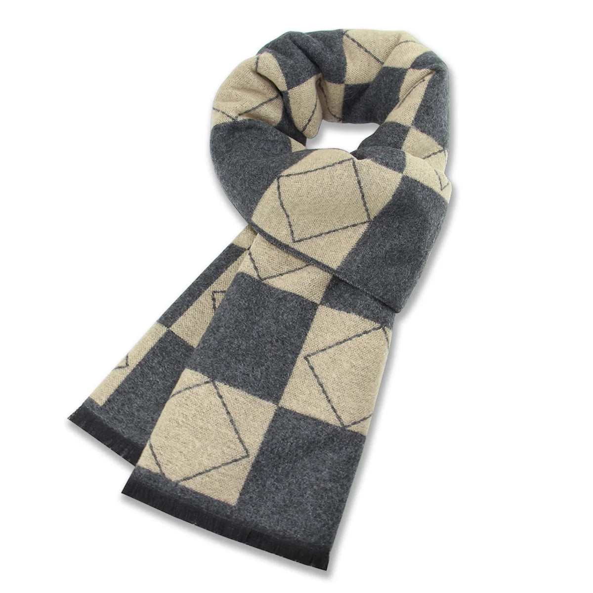 Luxus Design Männer Schal Foulard Plaid Schals Schals Mode lässig Winter Kaschmir warme Schals Hals wickel männliche Bufandas Hombre