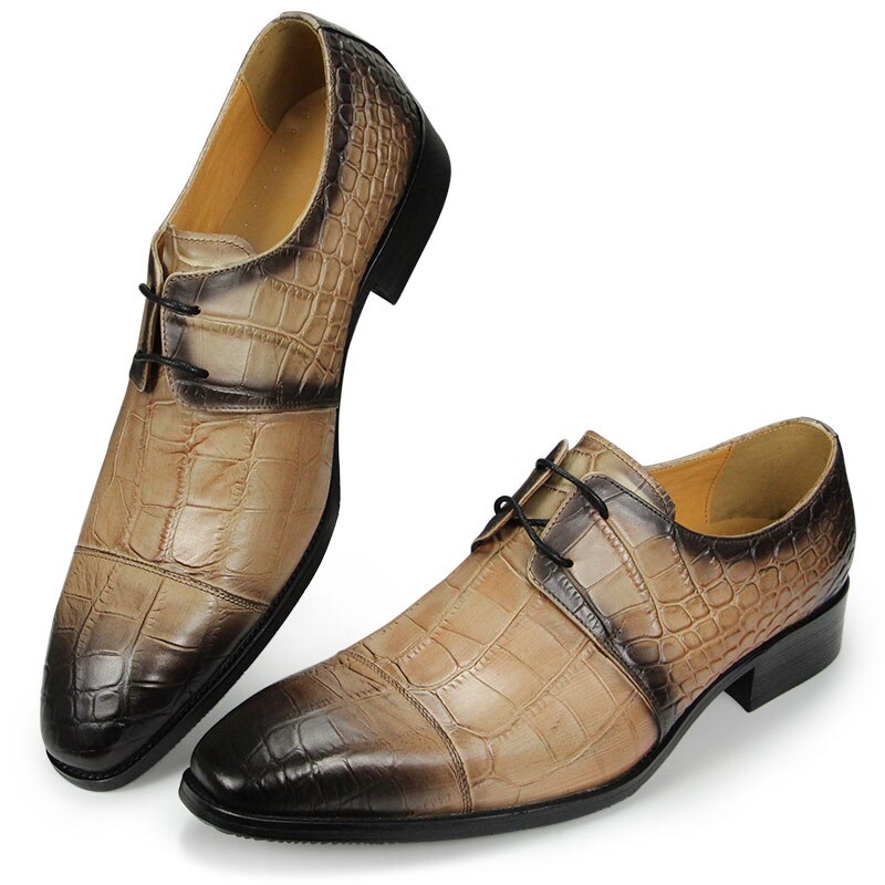Fashion Derby Shoes for Men Formal Shoes Men Italian Summer Shoes Men Elgant Wedding Party Social Business Office Footwear