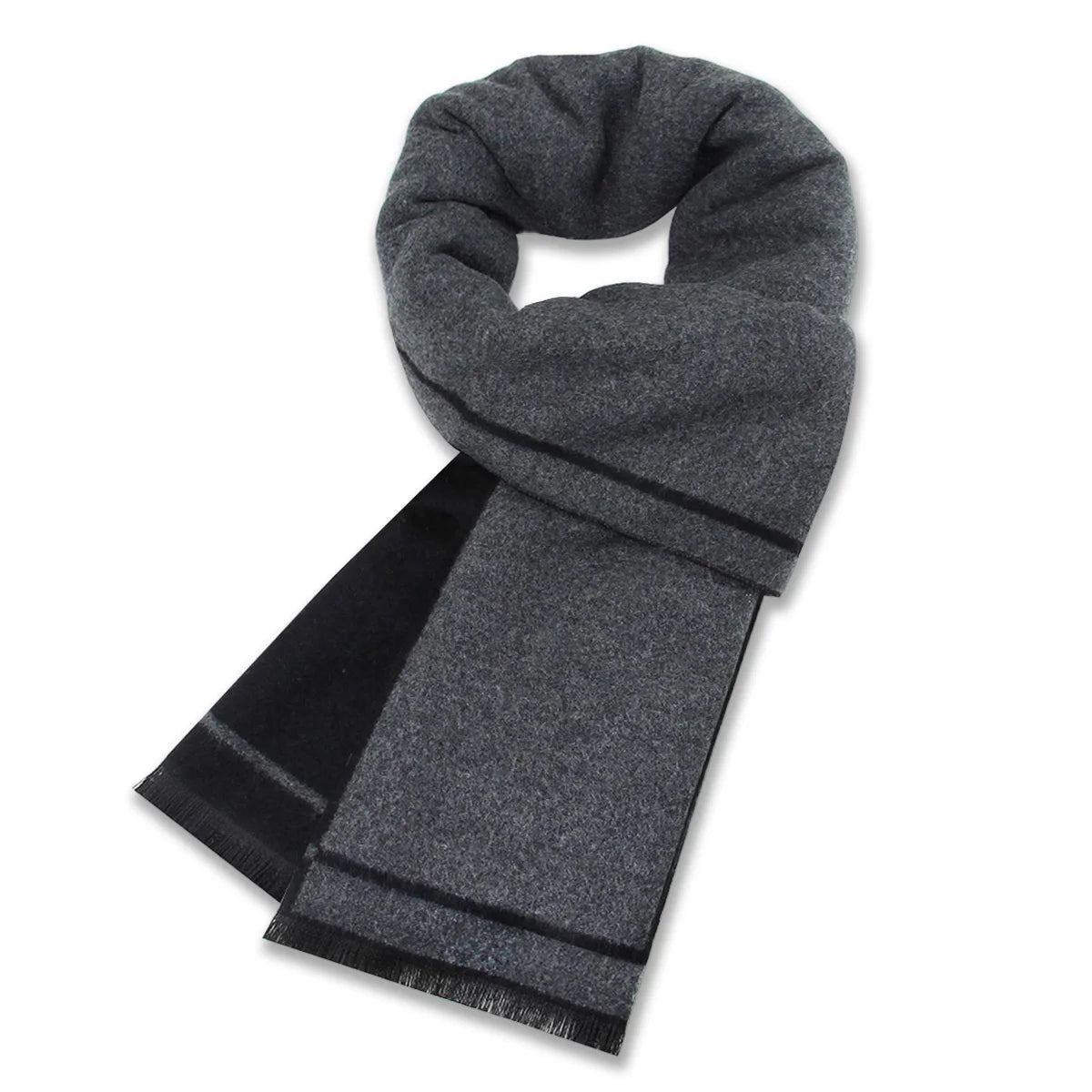 Kaschmir Schal Männer Winter Streifen solide karierte Wolle Schal Luxus klassische warme Kaschmir Winters chals für Männer Winter Accessoires