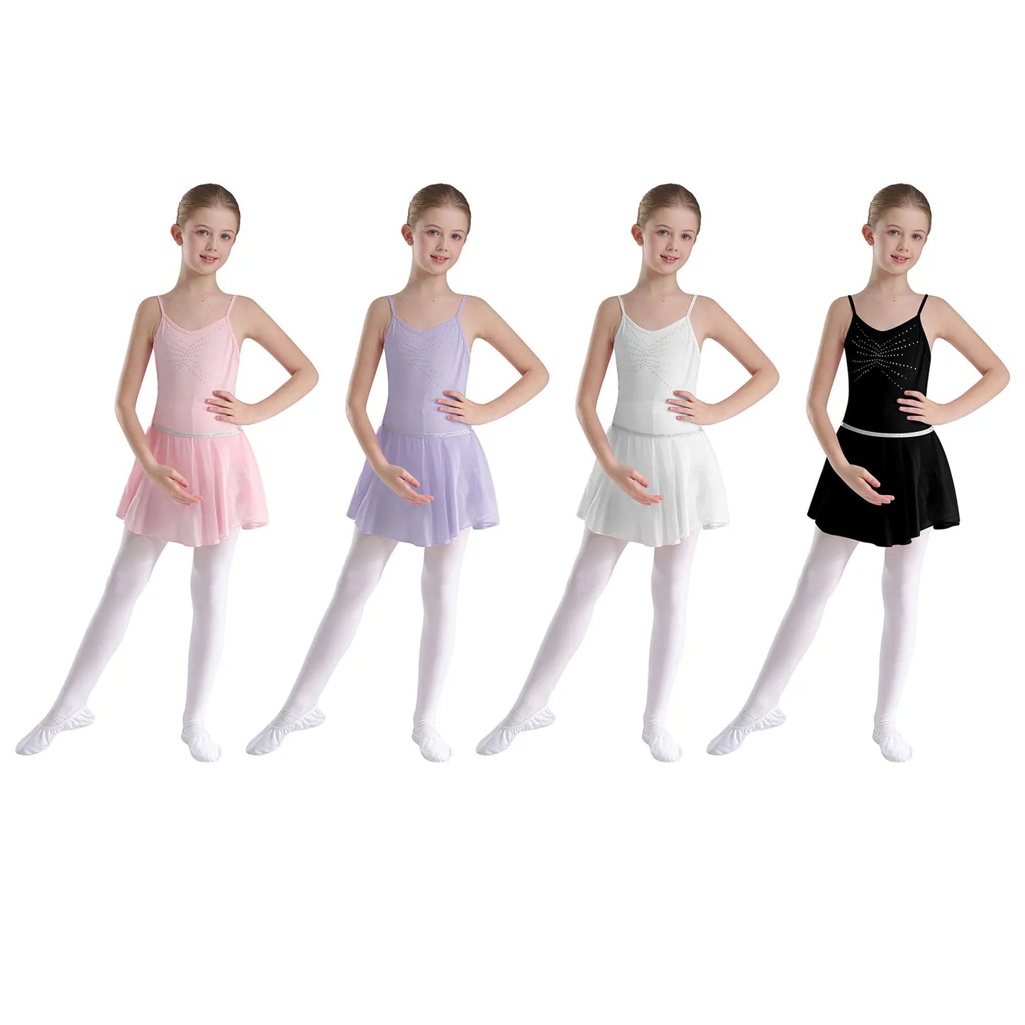 Kinder Mädchen funkelnden Ballett Tanz kleid Gymnastik Rocked Trikot Ballsaal Tanz Performance Kostüm Ballerina Dance wear