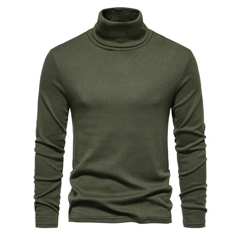 Herbst Winter Roll kragen pullover Männer Marke Pullover Mode Slim Fit Strick pullover Herren einfarbig Roll kragen pullover Mann