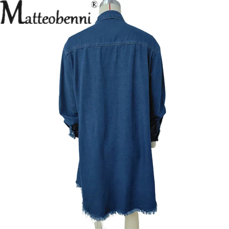 Einreihige Strickjacke kurzes Kleid