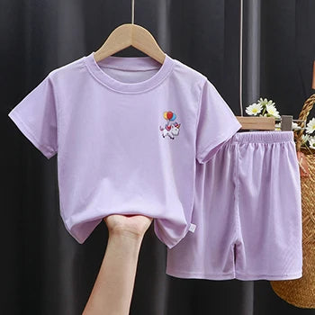 Sommer Kinder Jungen Mädchen Kleidung setzt Cartoon Kinder Pyjama Baby Nachtwäsche Anzüge Mädchen lässig zu Hause Kleidung Jungen Lounge wear