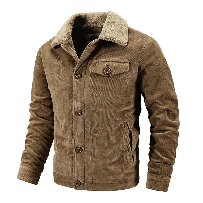 Winter Herren Cord jacke 6xl verdicken Lamm Kaschmir Baumwolle gepolsterte Kleidung Herren bekleidung übergroße Freizeit jacke Mäntel a2f1852