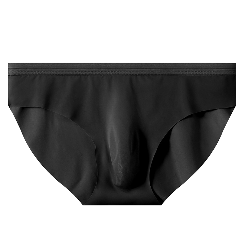 Seamless Ice Silk Briefs Men Lace Panties Underpants Briefs Panties Male Bikini Translucent Underwear Mens Briefs