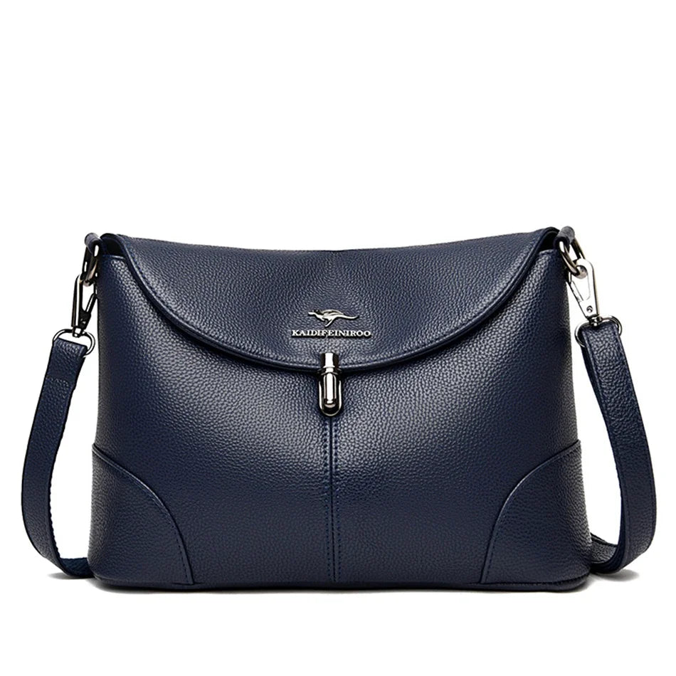 Leder Lässige Umhängetaschen für Frauen 2024 Damen Luxus Designer Handtasche Hohe Qualität Schulter Tasche Sac Cross Body Tasche Frau