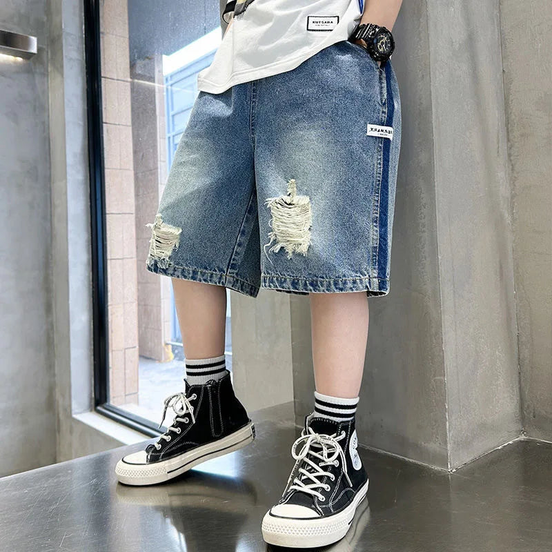 Sommer Teenager Jeans shorts neue Mode koreanische Version Kinder kurze Hosen 4 5 6 7 8 9 10 11 12 Jahre Kinder kleidung