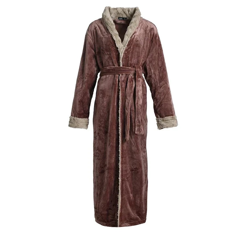 Dame Verdicken Bademantel Kleid Weiche Flanell Nachtwäsche Herbst Winter Neue Hause Kleidung Lose Nachtwäsche Kimono Nachtwäsche mit Tasche