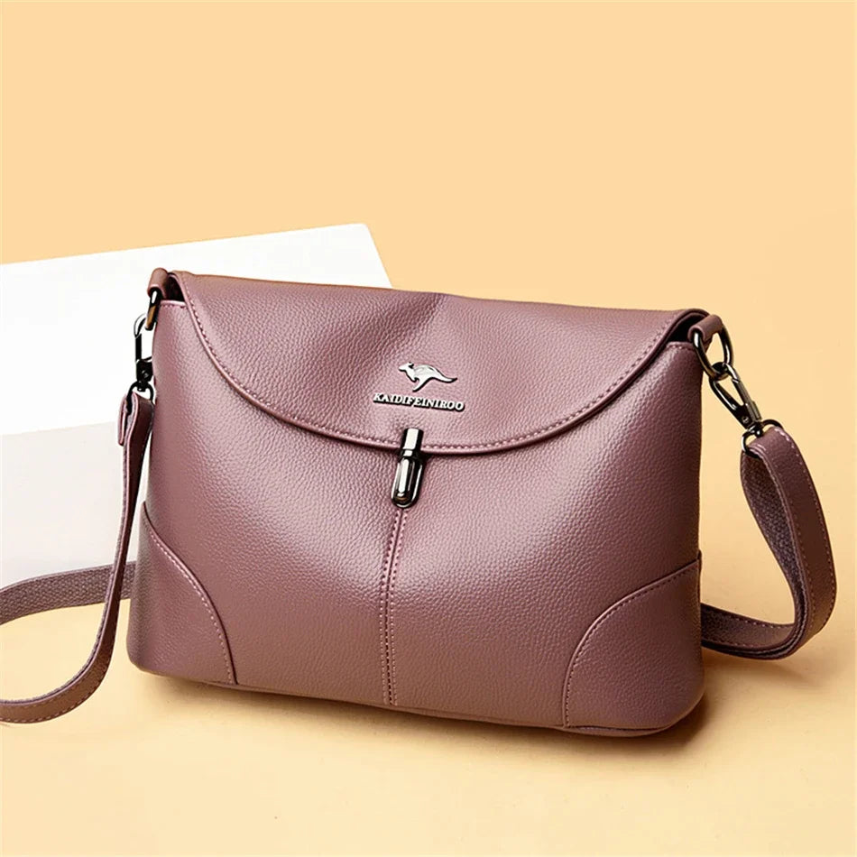 Leder Lässige Umhängetaschen für Frauen 2024 Damen Luxus Designer Handtasche Hohe Qualität Schulter Tasche Sac Cross Body Tasche Frau