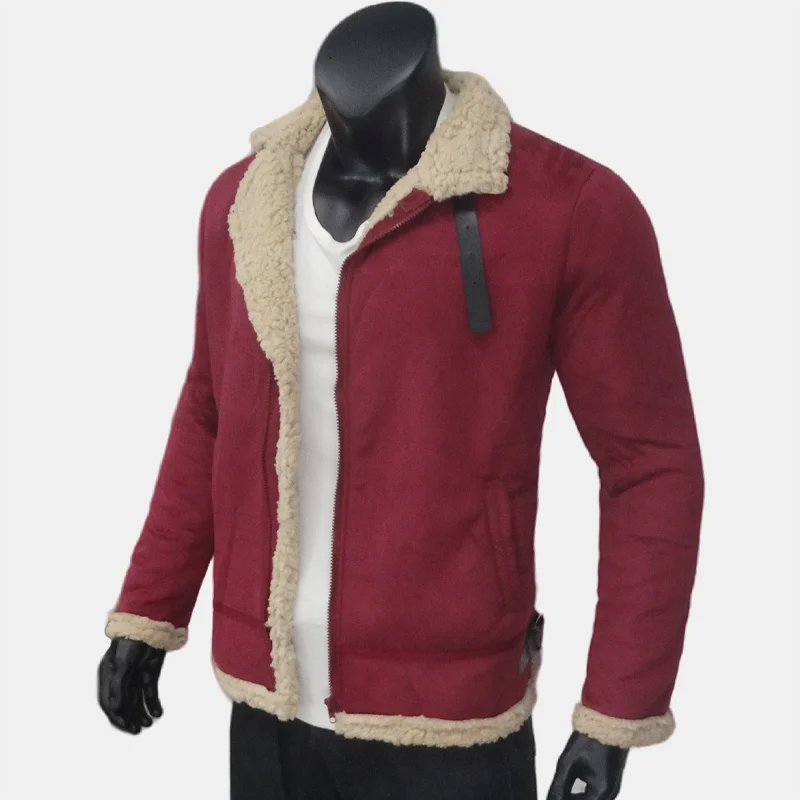 Wildlederjacke für Herren, Winter, leicht, warm, Fleecemantel, kältebeständig, Reißverschluss, Herrenbekleidung, Oberbekleidung aus synthetischer Wolle, M-5XL