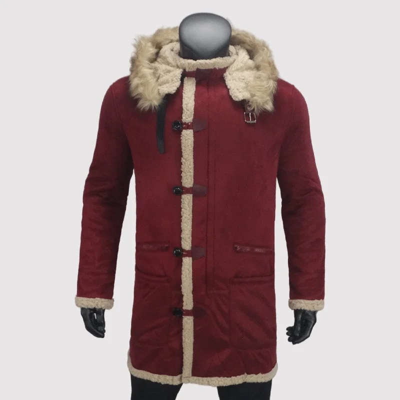 Winter Kalte Herren Jacken Fleece Mantel Mit Kapuze Mann Warme Klassische Mäntel Verdickte Wildleder Männliche Kleidung Outer Euro Größe S-5XL