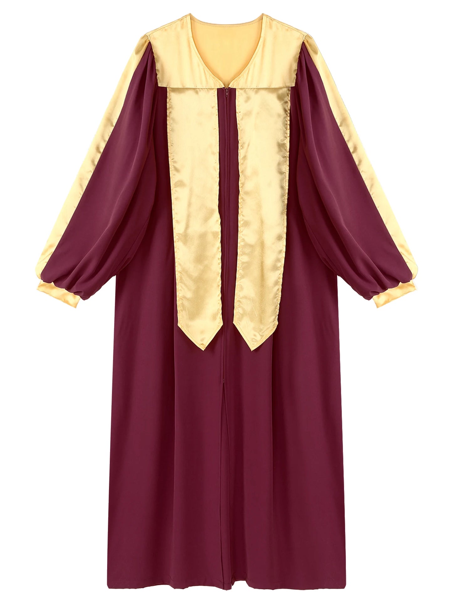 Damen Kirchenchor Robe Erwachsene Priester Pastor Prediger Minister Outfit Klerus Kleid Abschlusskleid Christliches Taufe Kostüm