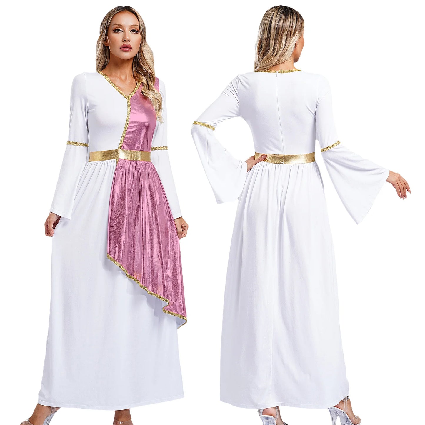 Frauen Toga Kostüm alten griechischen Gott römische Prinzessin Kleider Robe Mythos Philosoph Adel Halloween Cosplay verkleiden