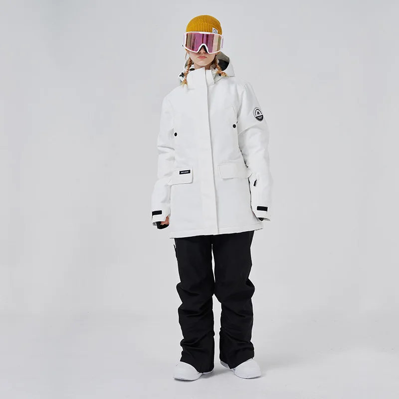 Winter Neue 2022 Ski Anzug Frauen Outdoor Sport Snowboard Jacken Ski Set Winddicht Wasserdichte Overalls Schnee Hosen Warme Atmungsaktiv