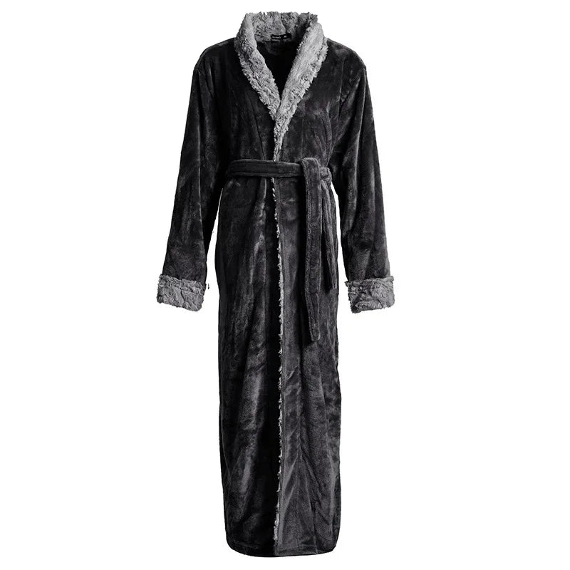 Dame Verdicken Bademantel Kleid Weiche Flanell Nachtwäsche Herbst Winter Neue Hause Kleidung Lose Nachtwäsche Kimono Nachtwäsche mit Tasche