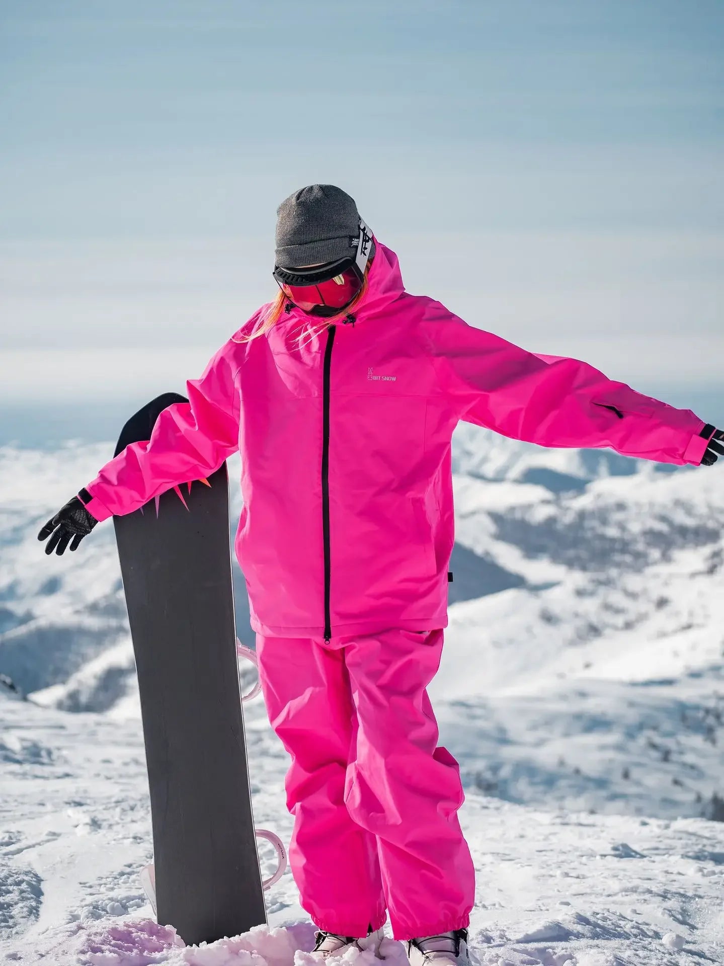 2024 Winter übergroße Frau Ski anzug Set Frauen Snowboard Set weibliche Outdoor Schnee anzug wasserdichte wind dichte Ski jacke Set