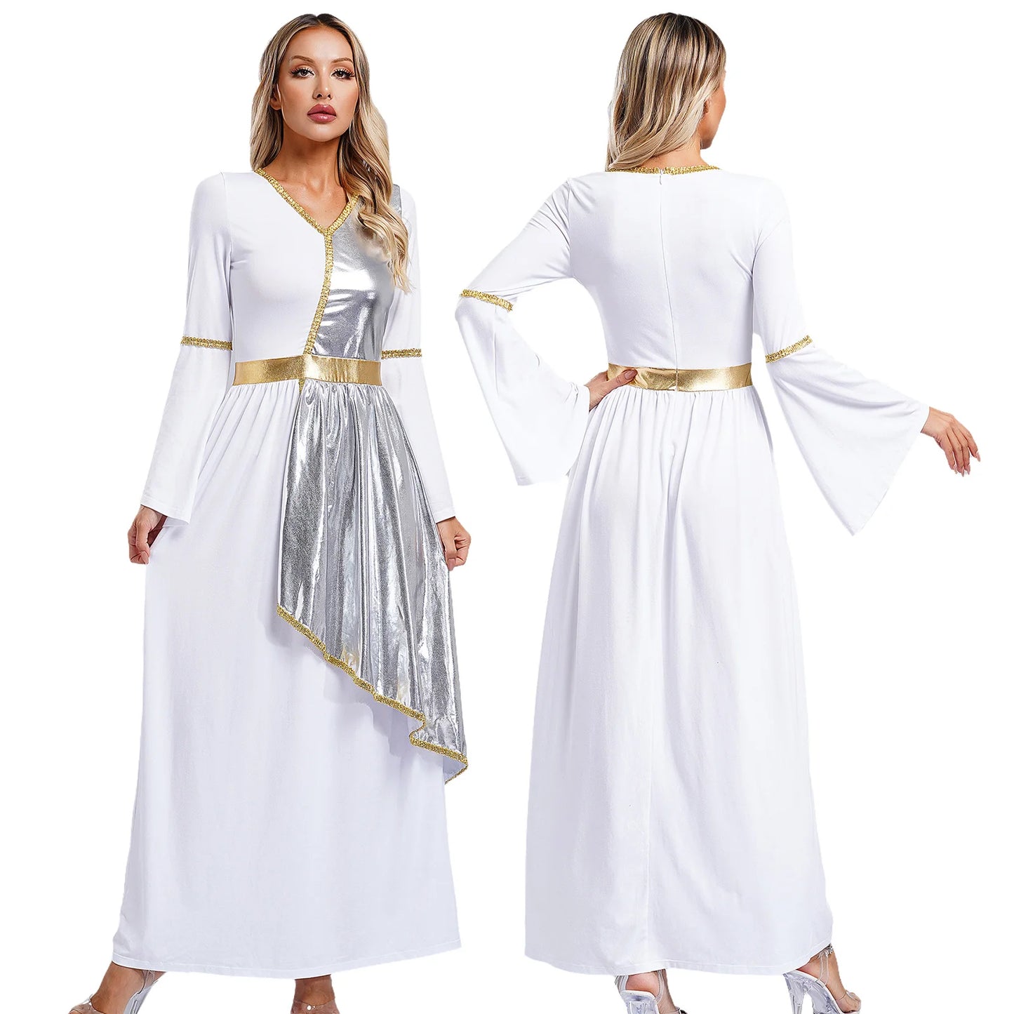 Frauen Toga Kostüm alten griechischen Gott römische Prinzessin Kleider Robe Mythos Philosoph Adel Halloween Cosplay verkleiden