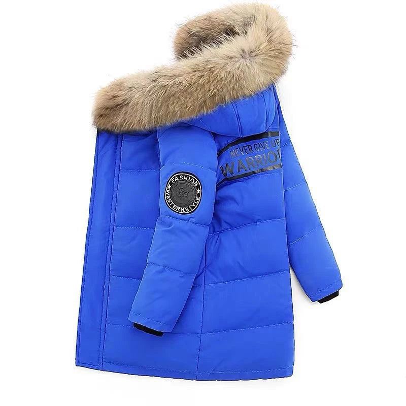 5 6 7 8 9 10 11 12 Jahre Jungen Jacke Winter verdicken warm halten Kinder Jacke Mode Reißverschluss Kapuze Jungen Mantel Teenager Kinder Kleidung