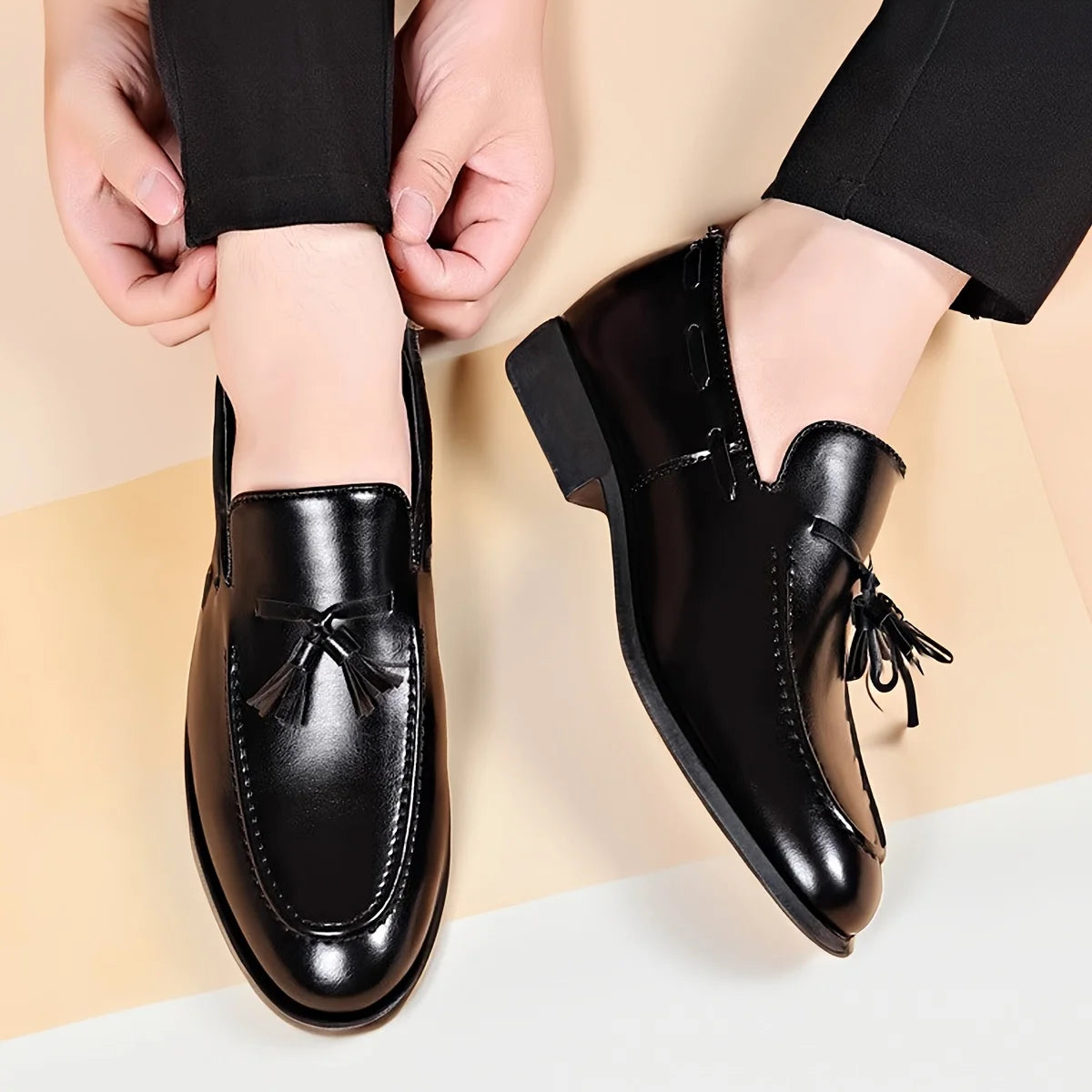 Herren Hochzeits feier Schuhe Designer-Stil Kleid Schuhe für Männer brandneue Business-Freizeit schuhe Slip on Lederschuhe plus Größe