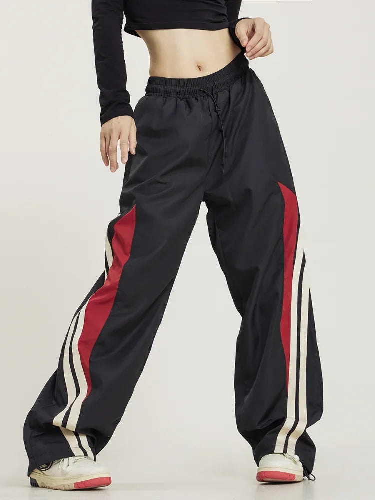 Deeptown lässig grau Jogging hose Frauen weites Bein schwarz Jogger klassische Baggy Streetwear übergroße Sport weibliche Hose All-Match