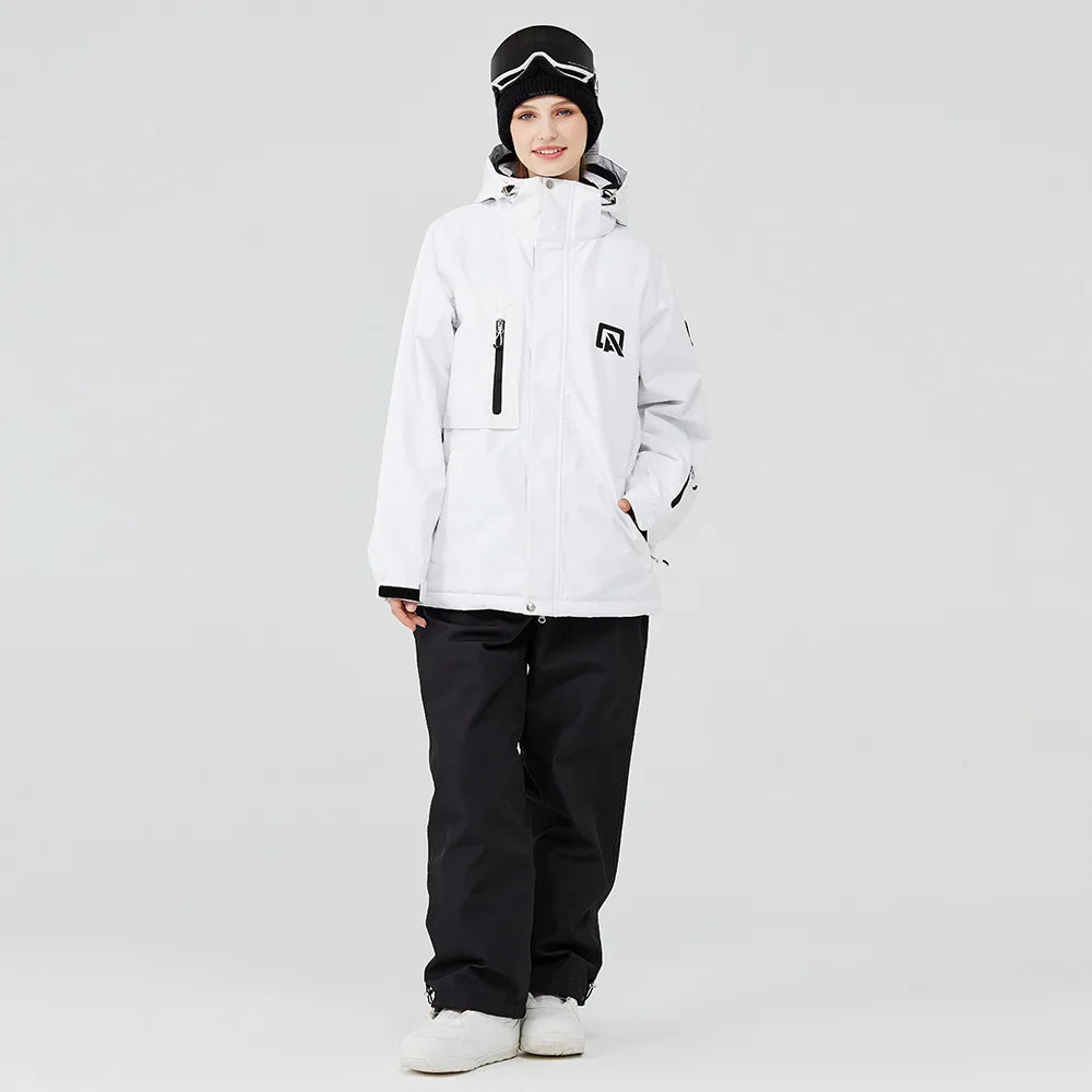 Neuankömmlinge Damen Ski anzug Winter Outdoor Schnee tragen wasserdicht wind dicht verdickt warme Herren Ski jacke Hosen Set Arbeits stil